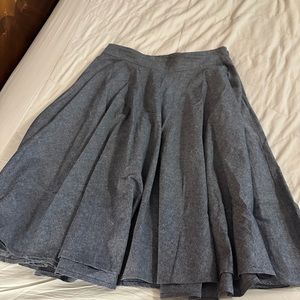 Trashy diva chambray circle skirt. Size 12